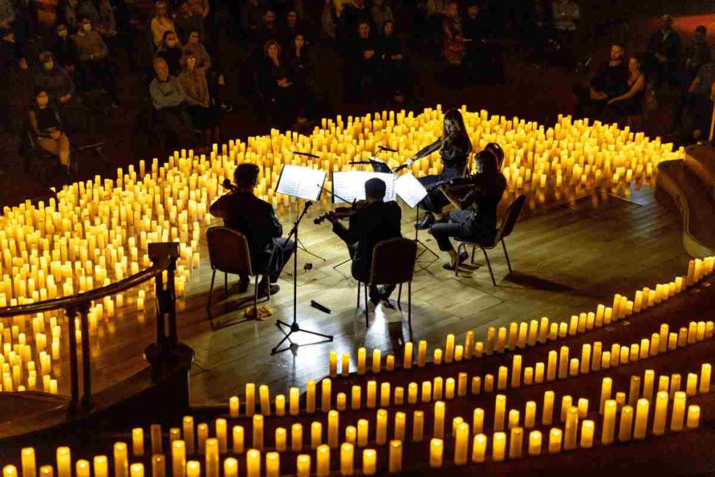 Candlelight dinner amidst a Candlelight Concert